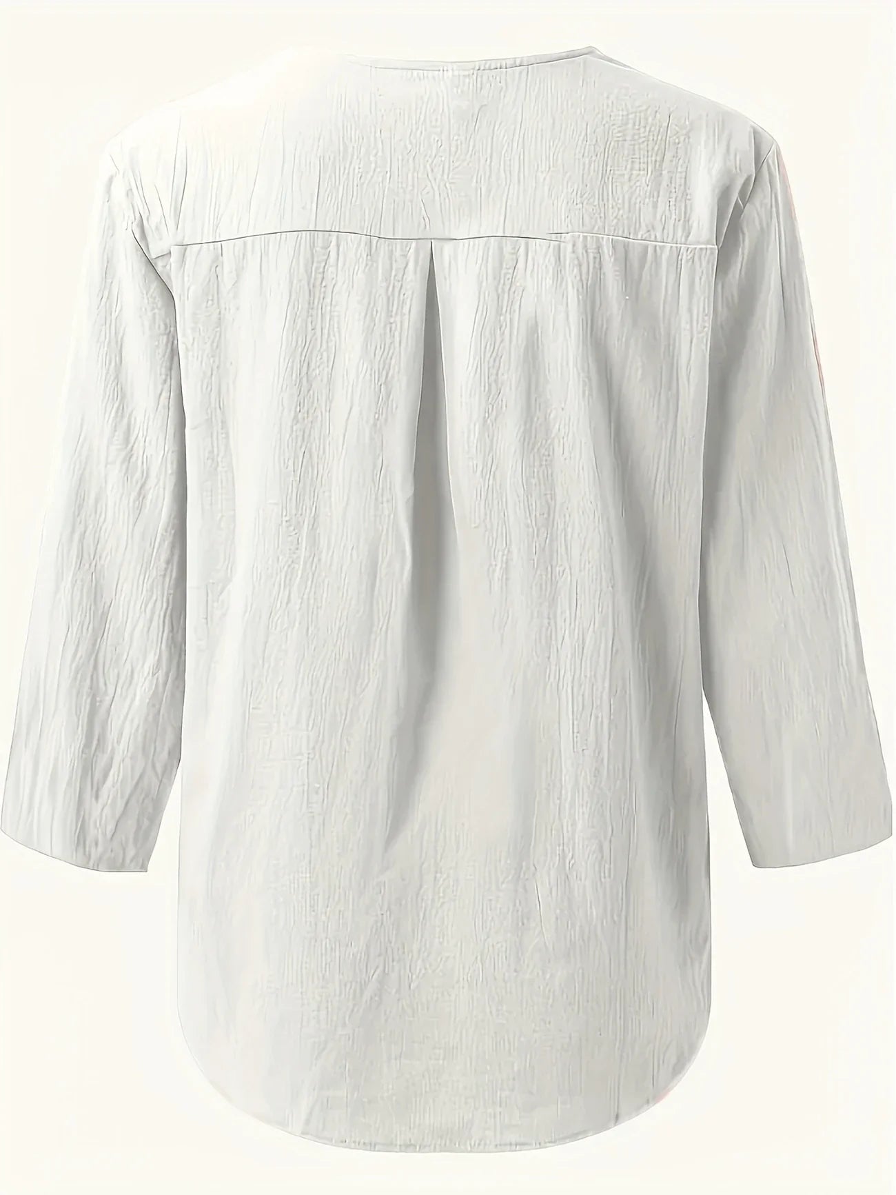 Mykaela – Chemise décontractée en coton et lin