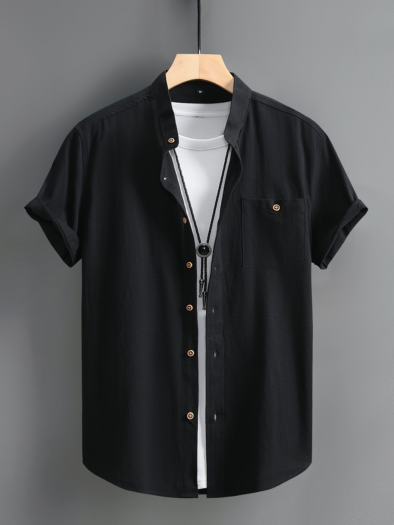 Tejada - Chemise en coton décontractée avec poche