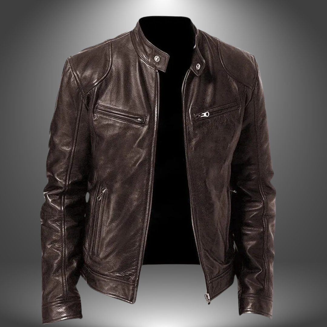 James | Veste en cuir artisanale pour hommes