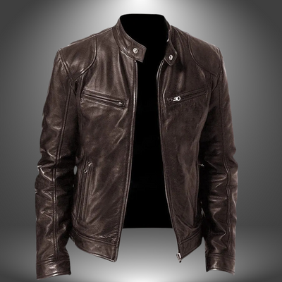 James | Veste en cuir artisanale pour hommes