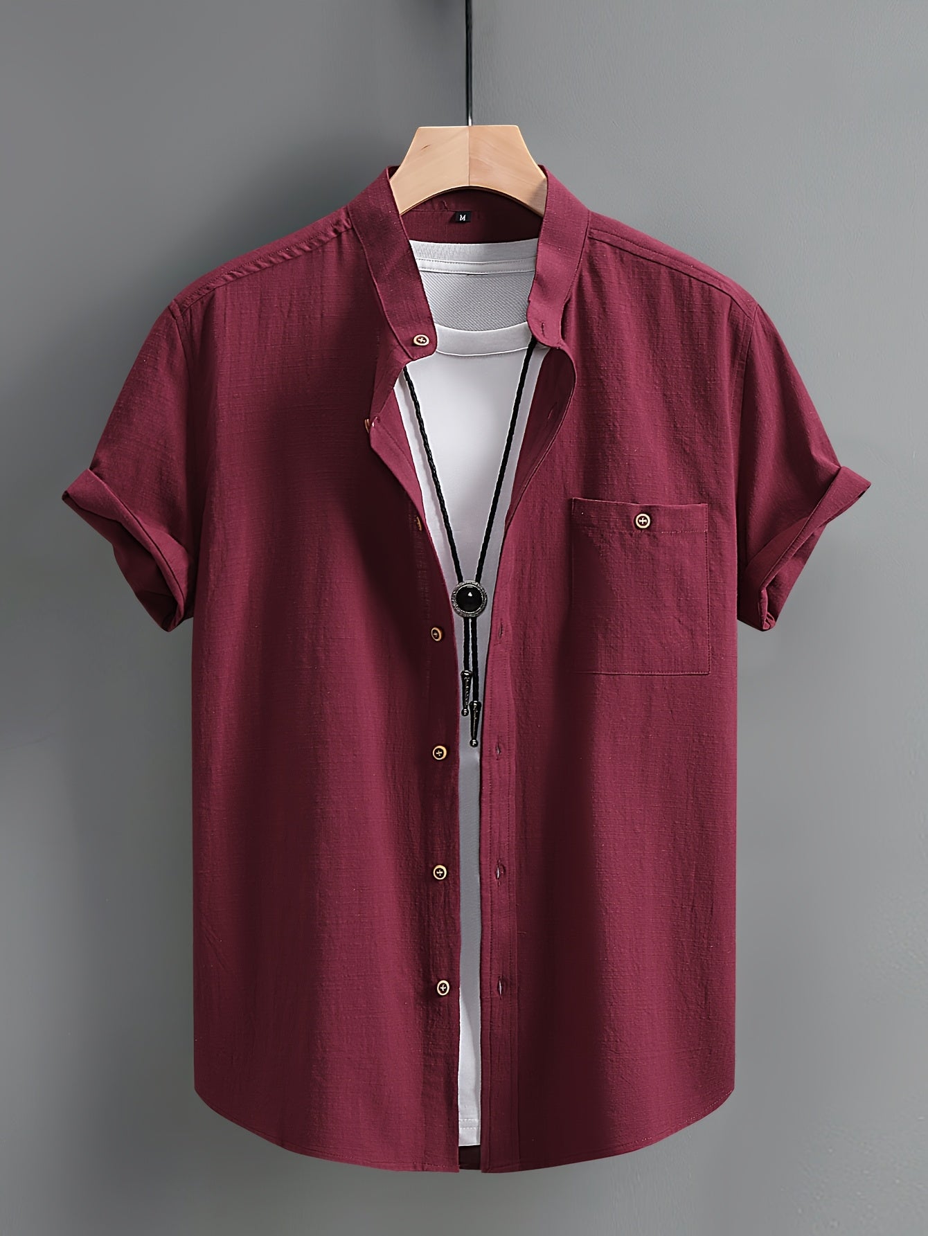 Tejada - Chemise en coton décontractée avec poche