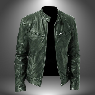 James | Veste en cuir artisanale pour hommes