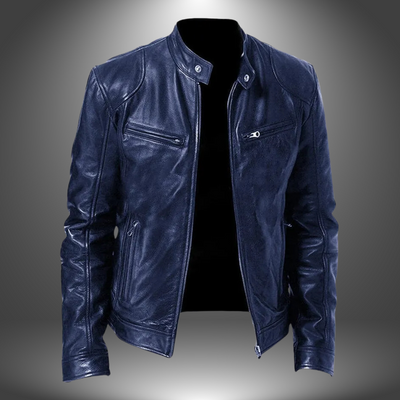 James | Veste en cuir artisanale pour hommes