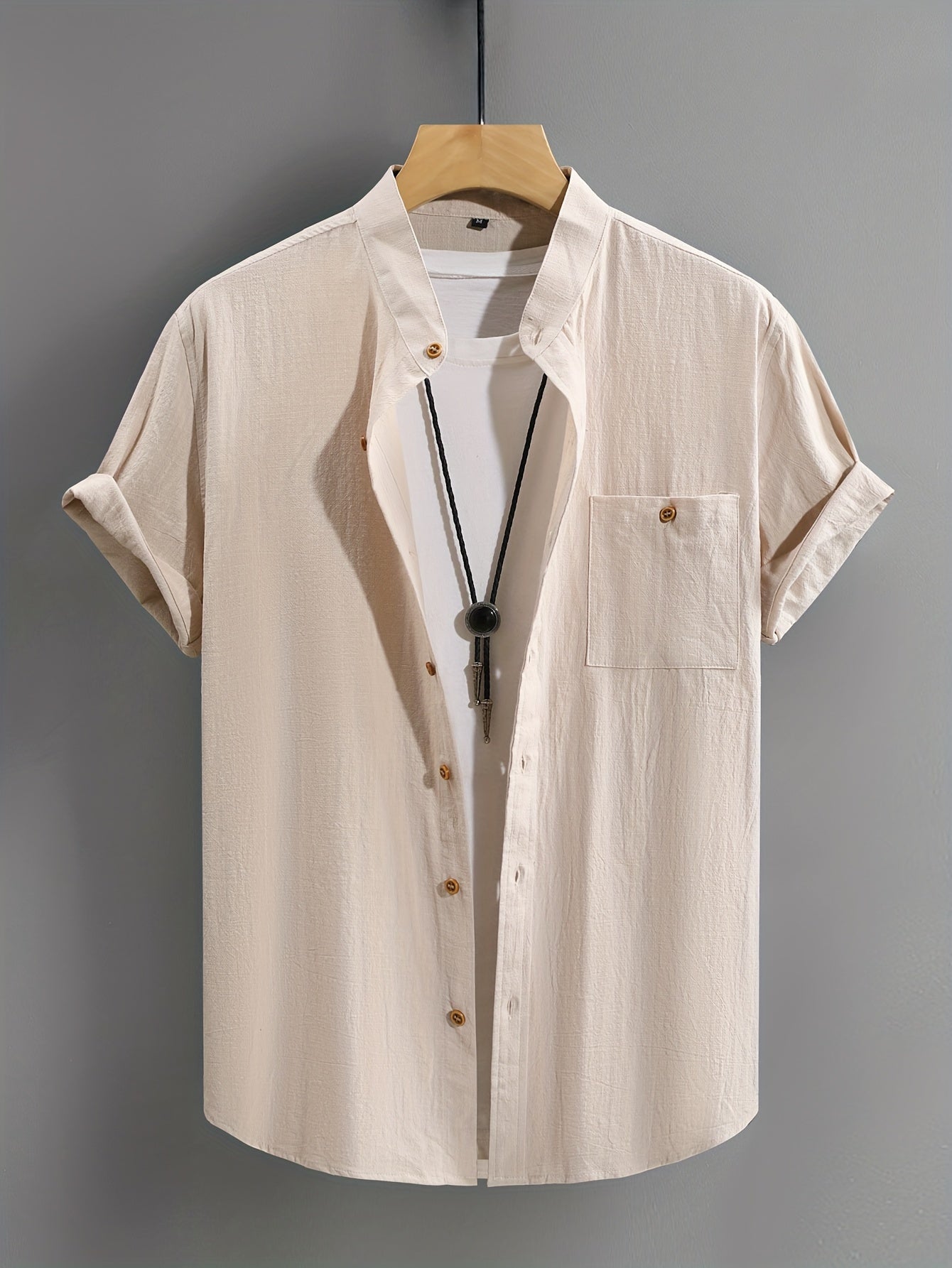 Tejada - Chemise en coton décontractée avec poche