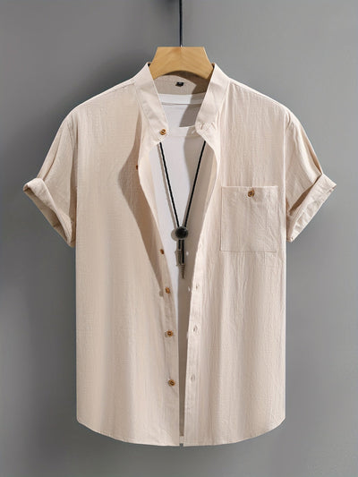 Tejada - Chemise en coton décontractée avec poche