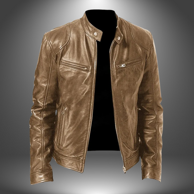 James | Veste en cuir artisanale pour hommes