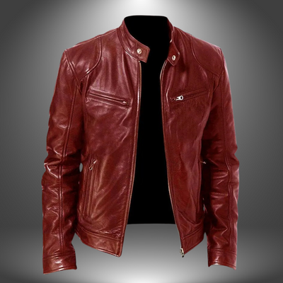 James | Veste en cuir artisanale pour hommes