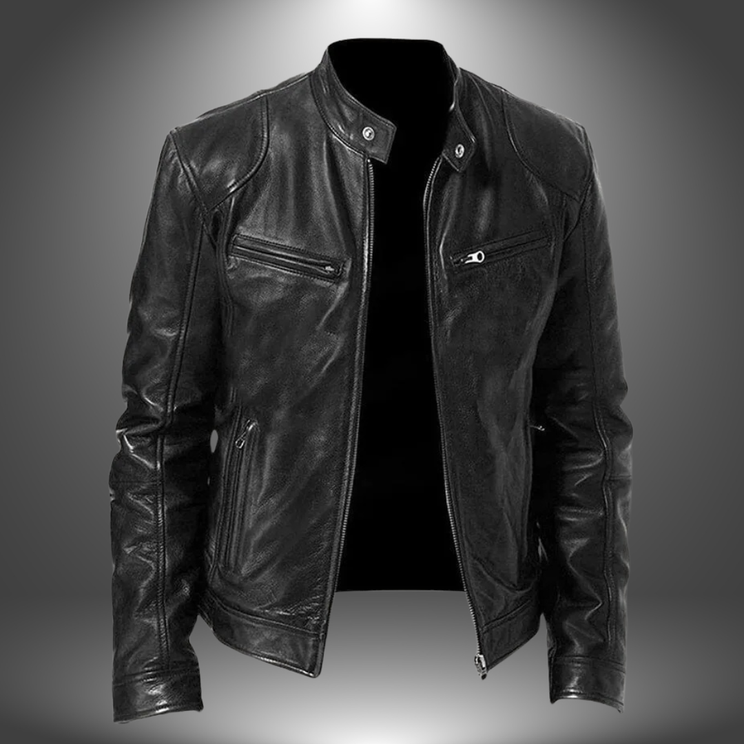 James | Veste en cuir artisanale pour hommes