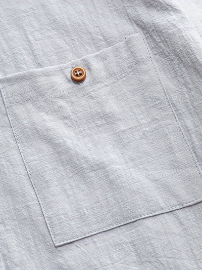 Tejada - Chemise en coton décontractée avec poche