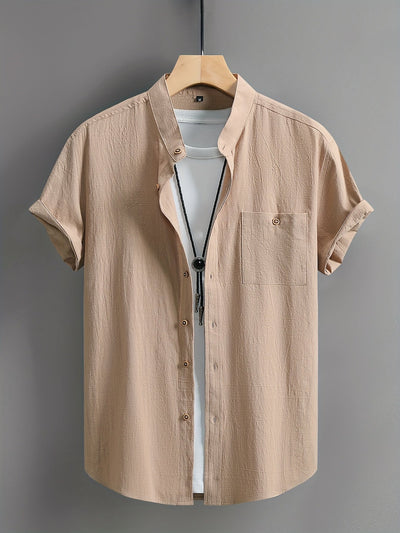 Tejada - Chemise en coton décontractée avec poche