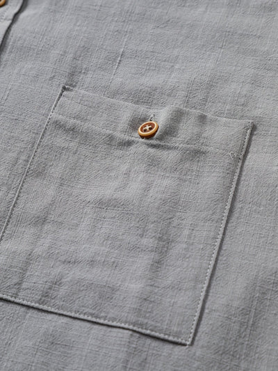 Tejada - Chemise en coton décontractée avec poche