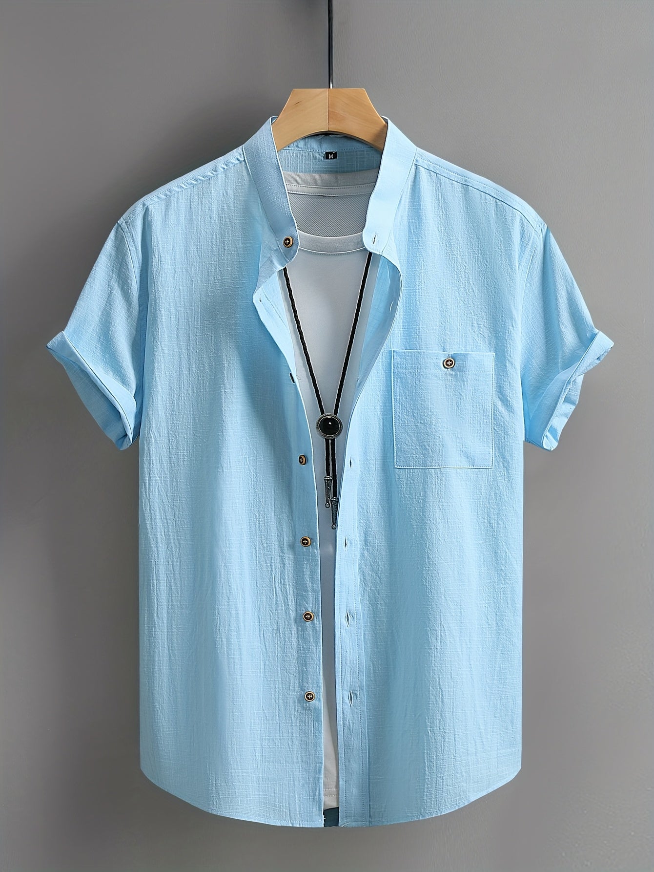 Tejada - Chemise en coton décontractée avec poche