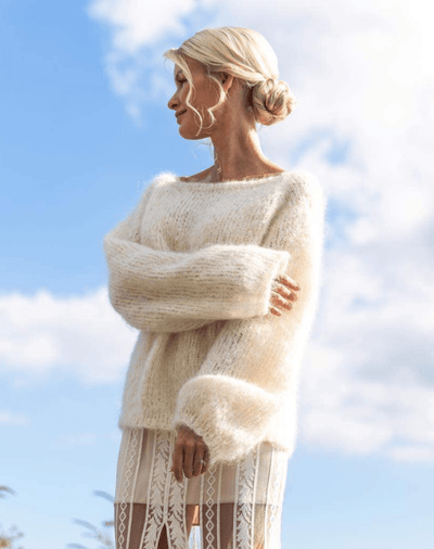 Pull Champagne Kit de Tricot