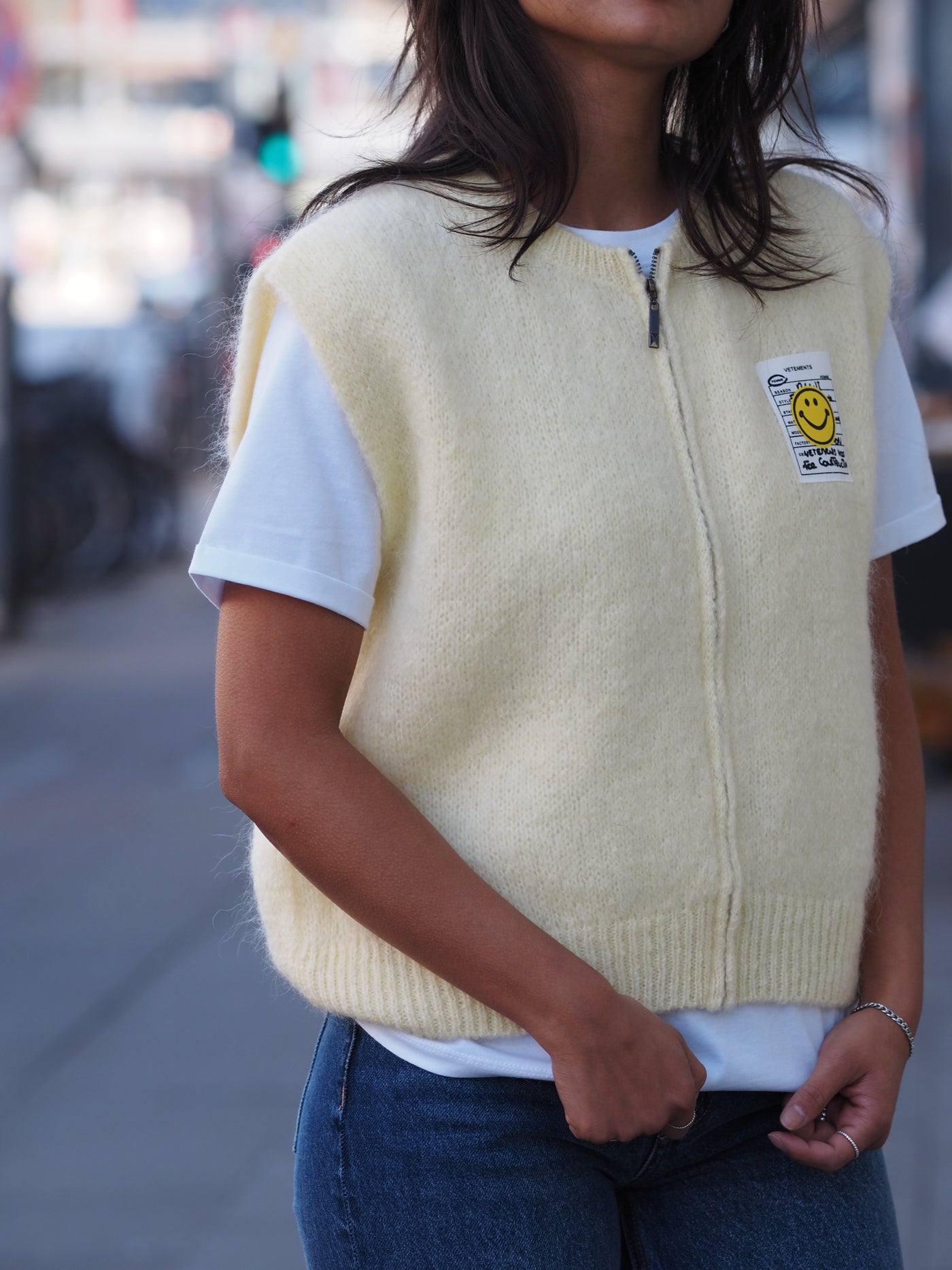 Gilet en mohair Smile, en différentes couleurs