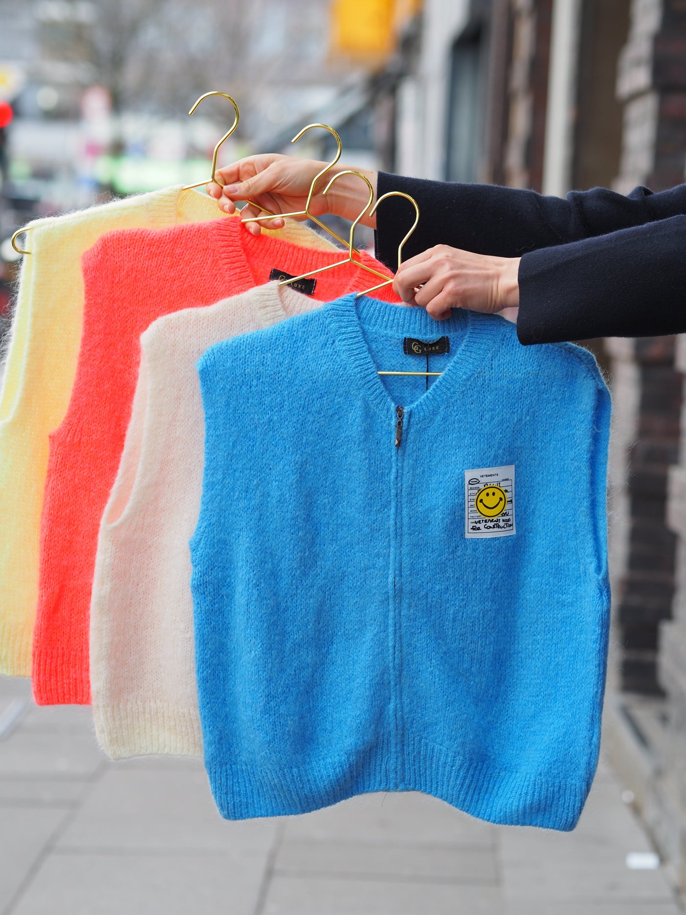 Gilet en mohair Smile, en différentes couleurs