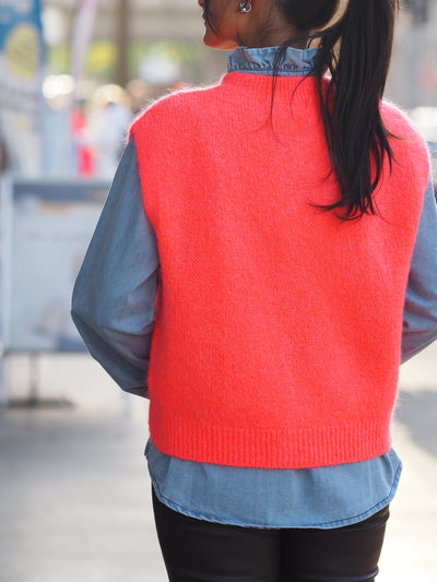 Gilet en mohair Smile, en différentes couleurs