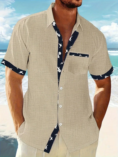 Trofim – Chemise Élégante et Mignonne avec Imprimés d'Oiseaux
