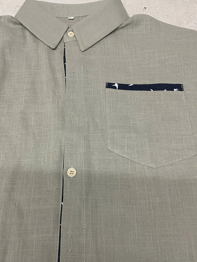 Trofim – Chemise Élégante et Mignonne avec Imprimés d'Oiseaux