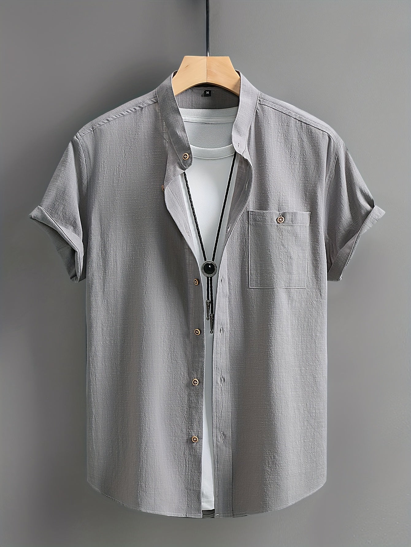 Tejada - Chemise en coton décontractée avec poche
