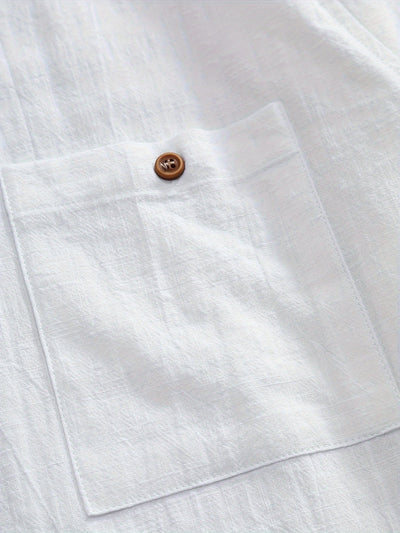 Tejada - Chemise en coton décontractée avec poche