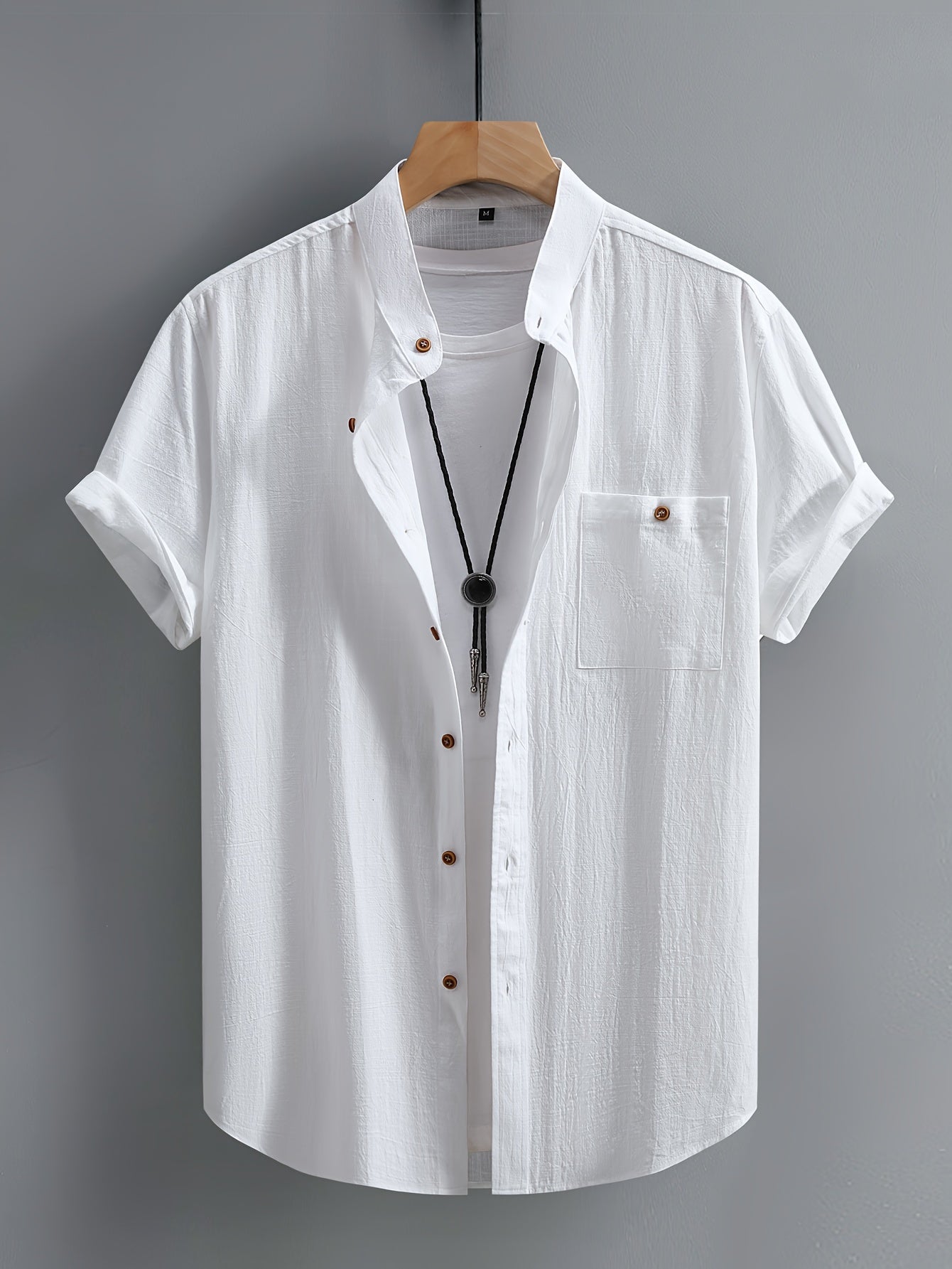 Tejada - Chemise en coton décontractée avec poche