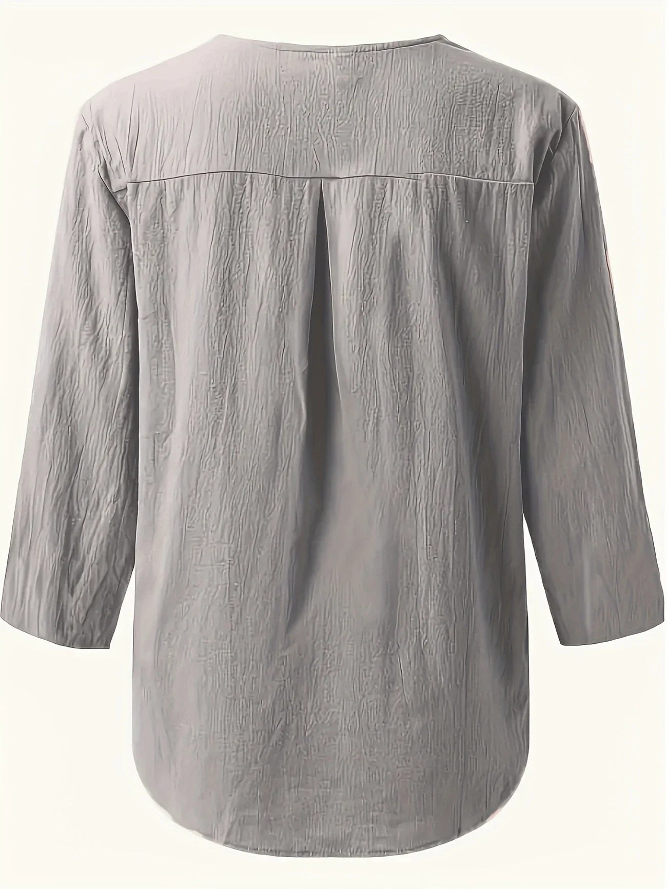 Mykaela – Chemise décontractée en coton et lin